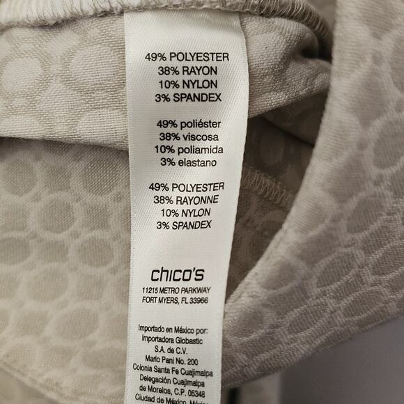 Chicos Perfect Stretch Fabulously Slimming Josie Slim Ankle Pants Size XL Office - Picture 4 of 7